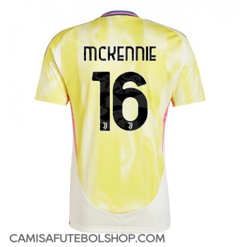 Camisa de time de futebol Juventus Weston McKennie #16 Replicas 2º Equipamento 2024-25 Manga Curta